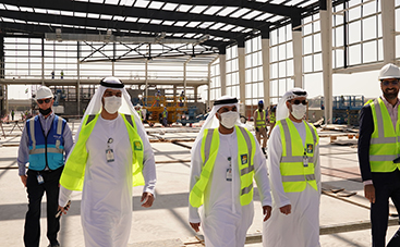 ADNEC Group CEO Checking Marina Hall Construction